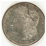Coin 1902  Morgan Silver Dollar  Almost Unc.