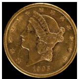Coin 1905-S  Liberty $20 Gold Brilliant Unc. .