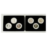 Coin (2) Sets of 3 Franklin Proof Half Dollars