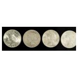 Coin (4) 1922  Peace Silver Dollars