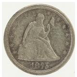 Coin 1875-S Seated Liberty Twenty Cents in XF