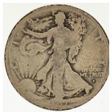 Coin 1917-S Obv.  Walking Liberty Half Dollar AG