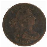 Coin 1803 Draped Bust Large Cent in Very Fine