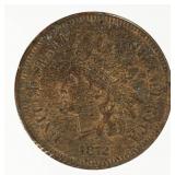 Coin 1872 Indian Head Cent in Extra Fine Grainy
