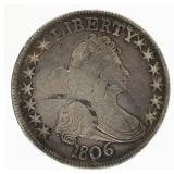 Coin 1806 Draped Bust Half Dollar in Fine Rare!