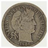 Coin 1906-O Barber Dime in Very Fine