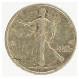 Coin 1917-S Walking Liberty Half Dollar Extra Fine