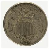 Coin 1883 Shield Nickel in Choice Almost Unc.