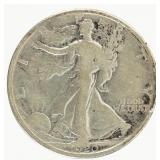 Coin 1920-D Walking Liberty Half Dollar in Fine