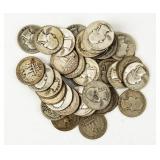 Coin (40)  Washington 90% Silver Quarters
