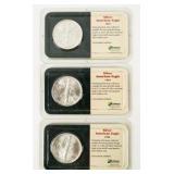 Coin (3)  American Silver Eagles 1991, 93 & 94