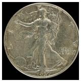 Coin 1937-D Walking Liberty Half Dollar Choice AU