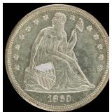 Coin 1860-O Seated Liberty Dollar Gem BU