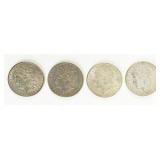 Coin (4) Morgan Silver Dollars 1896, 97, 89 & 1900