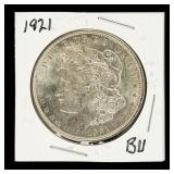Coin 1921  Morgan Silver Dollar Brilliant Unc.