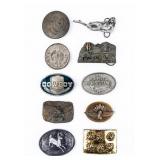 Lot Of 10 Vintage Belt Buckles