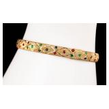 Jewelry 10kt Yellow Gold Hinged Bangle Bracelet