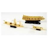 Set of 3 Ivory Ships