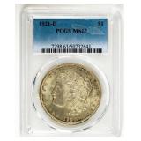 Coin 1921-D Morgan Silver Dollar PCGS MS63