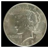Coin 1935  Peace Silver Dollar in Brilliant Unc.