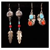 Jewelry Sterling Silver Turquoise Earrings