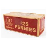 Coin $25 Face Value Copper Lincoln Cents