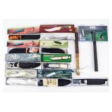 Knife Lot Of 11 Knives And Throwing Axe
