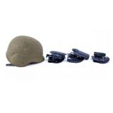 Stemco Ballistic Helmet With 4 Holster/Accessories