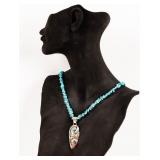 Jewelry Sterling Silver Turquoise Necklace
