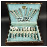 1847 Rogers Bros. Silver Plate Flatware Set in Box