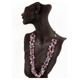 Jewelry Sterling Beaded Charoite Necklace