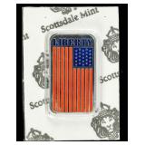 Coin 1 Troy Ounce of .999 Fine Silver Flag