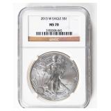 Coin 2013-W  American Silver Eagle NGC MS70