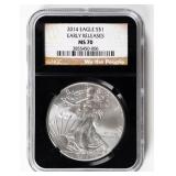Coin 2014 American Silver Eagle NGC MS70