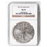 Coin 2013-W  American Silver Eagle NGC MS70