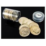 Coin (20) 1966 Kennedy 40% Silver Half Dollars
