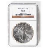 Coin 2012 American Silver Eagle NGC MS69