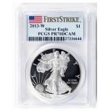 Coin 2013-W  American Silver Eagle PCGS PR70DCAM