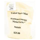 Coin 2005-P Mint Sewn Bag Westward Journey Nickels