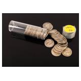 Coin (50) 1941 Silver Mercury Dimes Extra Fine