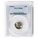 Coin 1944-S Mercury Dime PCGS MS66