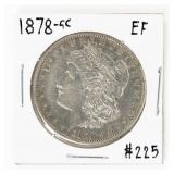 Coin 1878-CC Morgan Silver Dollar Extra Fine