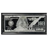 Coin 4 Troy Ounces of .999 Fine Silver $100 Note