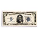 Currency 1934 $5 Silver Certificate AU