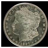 Coin 1897-S  Morgan Silver Dollar BU DMPL