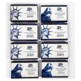 Coin 8  United States Proof Sets 1999-2004
