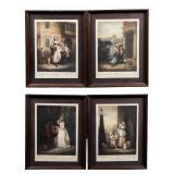 Art Lot of 4 "Cries of London" Framed Prints