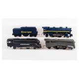 Lot of 4 Lionel Engines & Tender