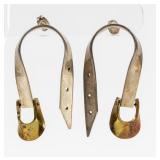 Jewelry Vintage Sterling Silver Stirrup Earrings