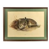 Richard Evans Younger "Bobcat" Framed Print